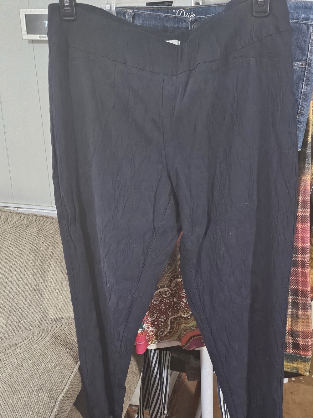 Est 1946 Black Casual Pull-On Pants 18w